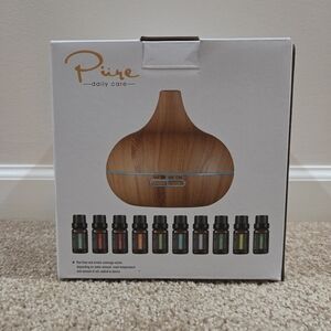 Aromatherapy Diffuser with Essential Oils - Brown